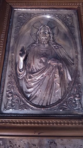 Placa religiosa grande