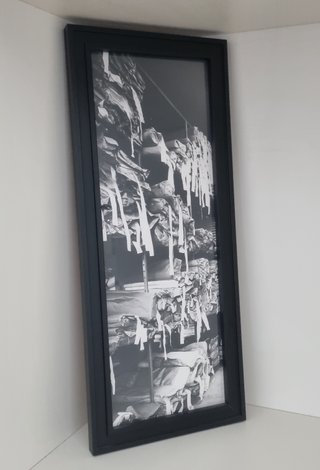 Poster in cornice nera azienda tessile