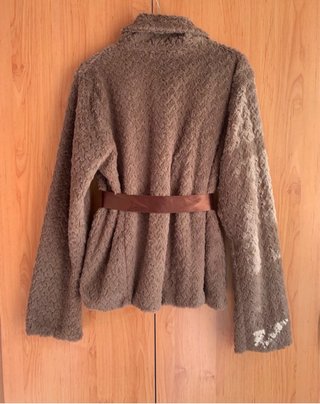 Chaqueta pelo marrón mujer