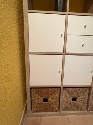 Estantería Kallax 147x147 con accesorios