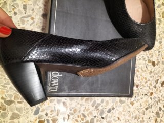 Zapatos Aura Blanc Talla 39 Negro Serpiente
