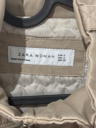 Chaqueta Zara Beige Mujer
