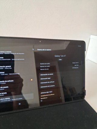 Tablet Samsung A7 Negra