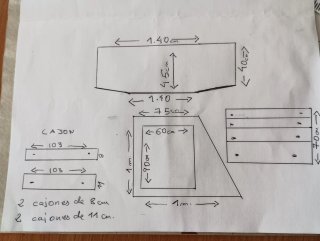 Cómoda de madera