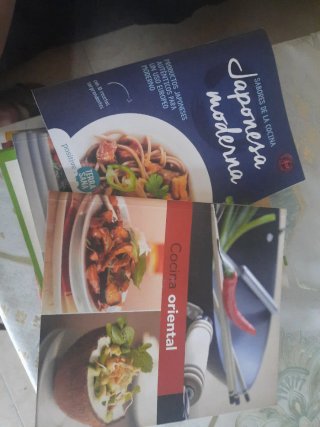 Lote8libros de cocina surtido,japonesavegetaliana