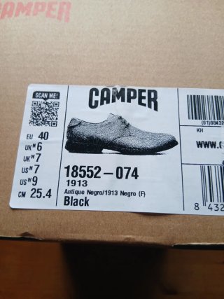Zapatos Camper Negros de Piel Talla 40