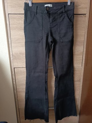 Pantalón Flare Negro Easy Wear Talla 34