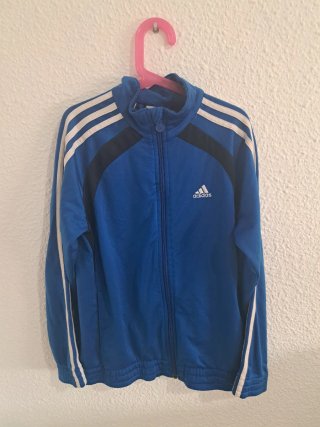 Chaqueta Adidas azul talla 11-12 años