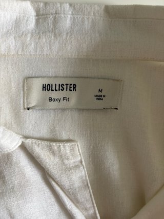 Camisa Hollister Blanca Manga Corta M