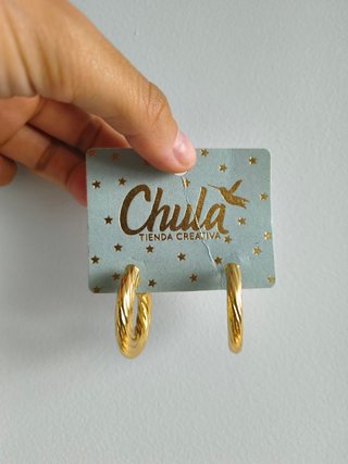 Pendientes de Acero Dorados
