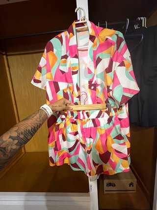 Shorts Estampados Multicolor con camisa a juego
