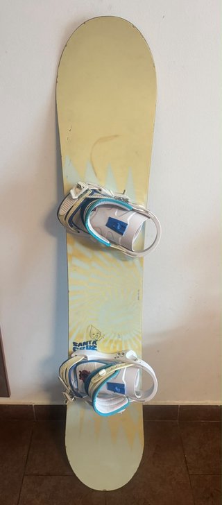 Snowboard Santa Cruz con Fijaciones