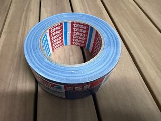 2 Cintas de tejido Gaffer azul y rojo 25m x 50 mm
