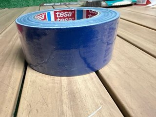 2 Cintas de tejido Gaffer azul y rojo 25m x 50 mm