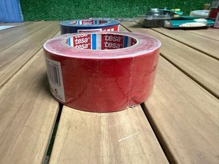 2 Cintas de tejido Gaffer azul y rojo 25m x 50 mm