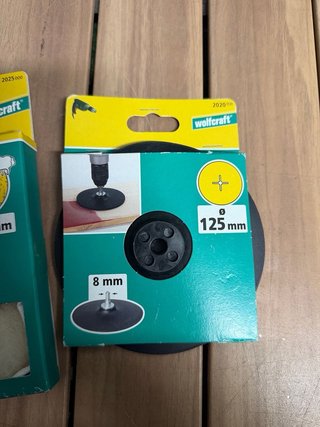 Conjunto de Plato abrasivo y boina de pulir 125 mm