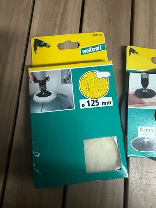 Conjunto de Plato abrasivo y boina de pulir 125 mm