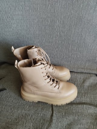 Botines Color Crema Talla 36