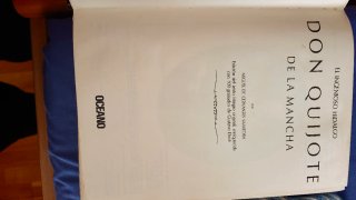 Libro Quijote de la mancha. Cervantes
