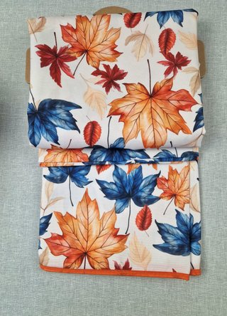 Tovaglia antimacchia 140x300 cm foglie autunnali