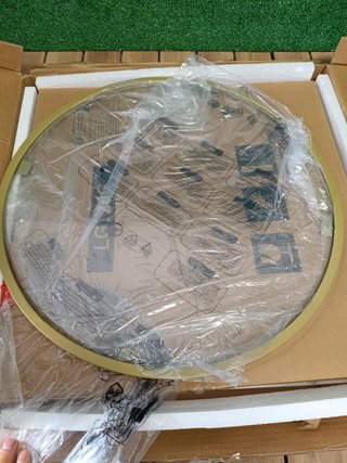VASAGLE Mesa Auxiliar Redonda, de Cristal, 60 cm