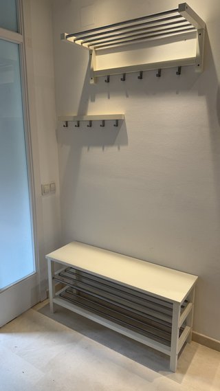 Conjunto Recibidor IKEA TJUSIG Blanco