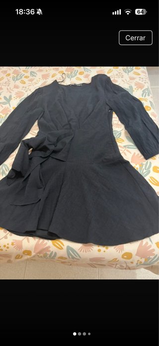 Vestido Zara negro talla XS