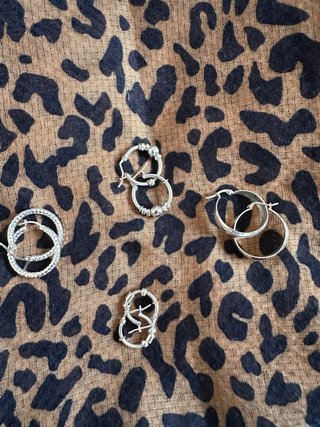 Set de 4 Pendientes de Plata