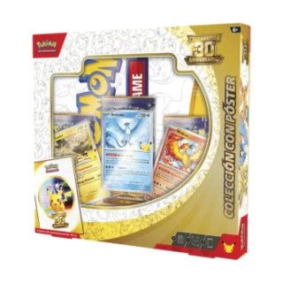 Caja Colección Pokémon 30 Aniversario póster,ESP.
