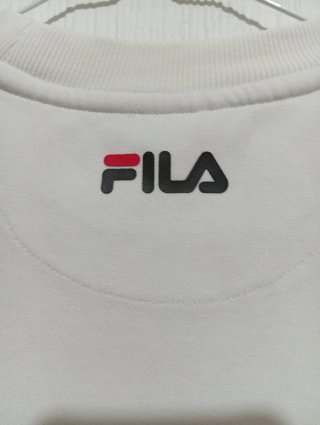 Sudadera Vintage Fila Blanca Talla XS