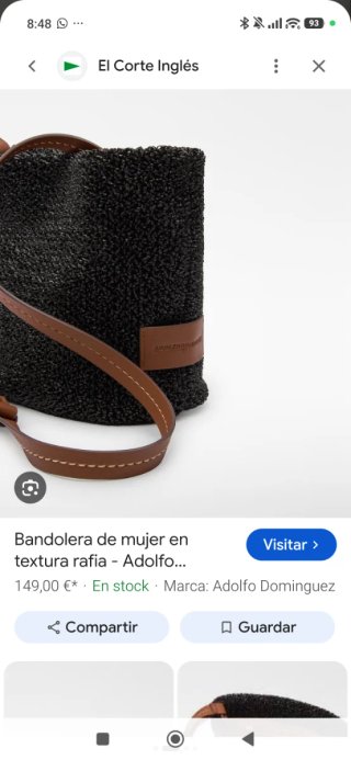 Bolso Adolfo Domínguez Negro y Marrón