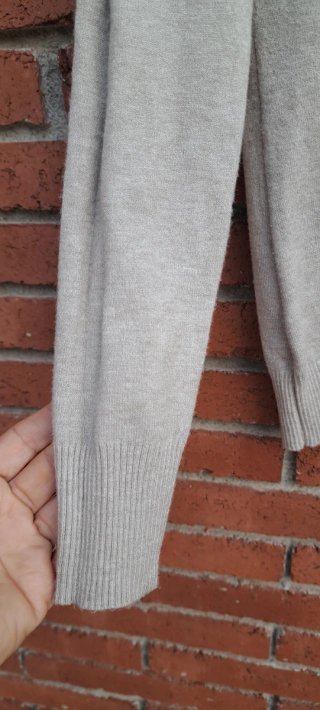 Jersey básico de punto beige