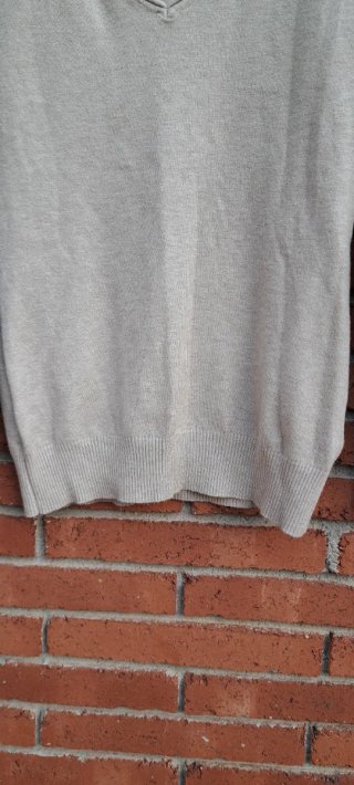 Jersey básico de punto beige
