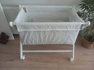 Minicuna Blanca con Funda de Estrellas