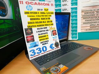 Portátil HP Ryzen 5 24GB RAM 250GB SSD