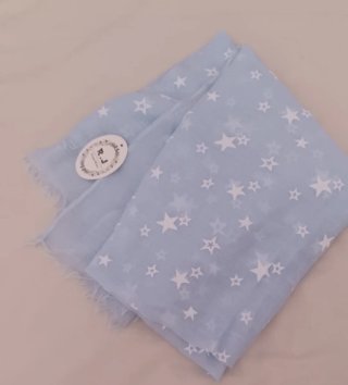 Pañuelo azul con estrellas blancas R.J.