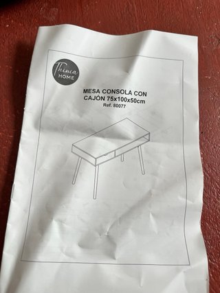 Tavolo consolle con cassetto