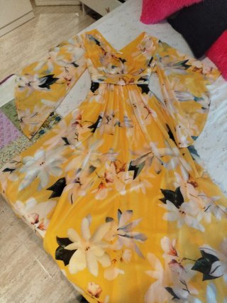 Vestido de Fiesta Largo Estampado