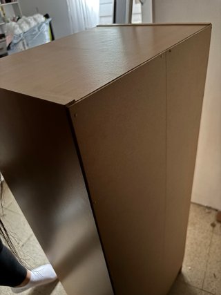 Estantería Alta de Madera con 3 Baldas