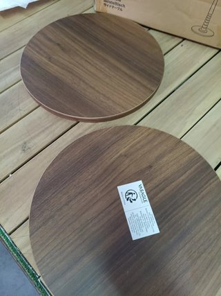 VASAGLE Mariel Colección – Mesa auxiliar redonda