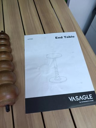 VASAGLE Mariel Colección – Mesa auxiliar redonda