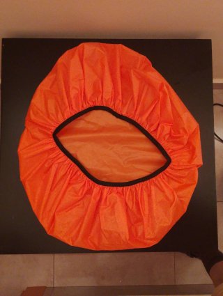 Funda impermeable mochila senderismo naranja