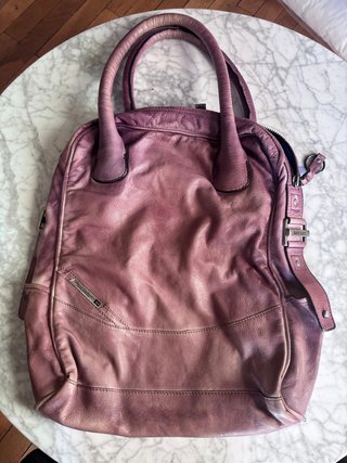 Borsa Diesel Viola Pelle Vintage