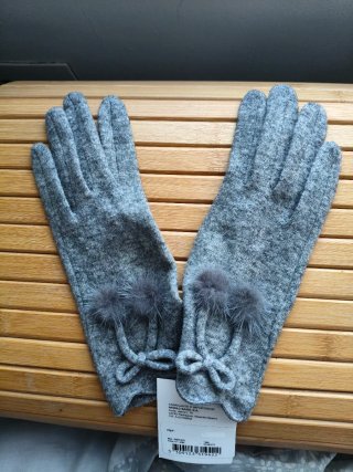 Guantes de lana grises Paco Martínez
