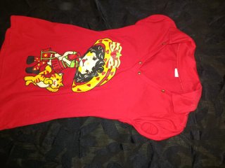 Camiseta Roja Infantil con Estampado