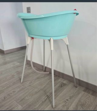 Bañera bebé con soporte y desagüe