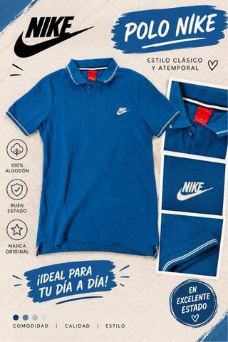 Polo Nike Azul Talla M