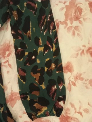 Vestido Corto Estampado Vila Talla M