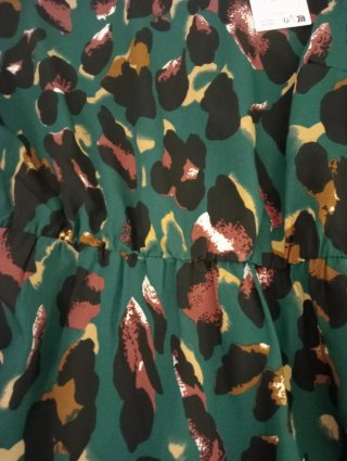 Vestido Corto Estampado Vila Talla M