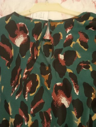 Vestido Corto Estampado Vila Talla M